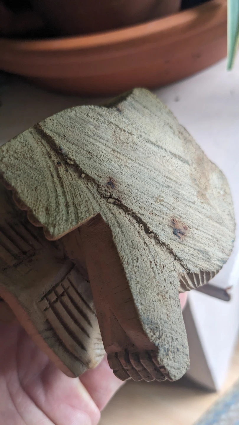Carved wooden monkey figurine - photo 5