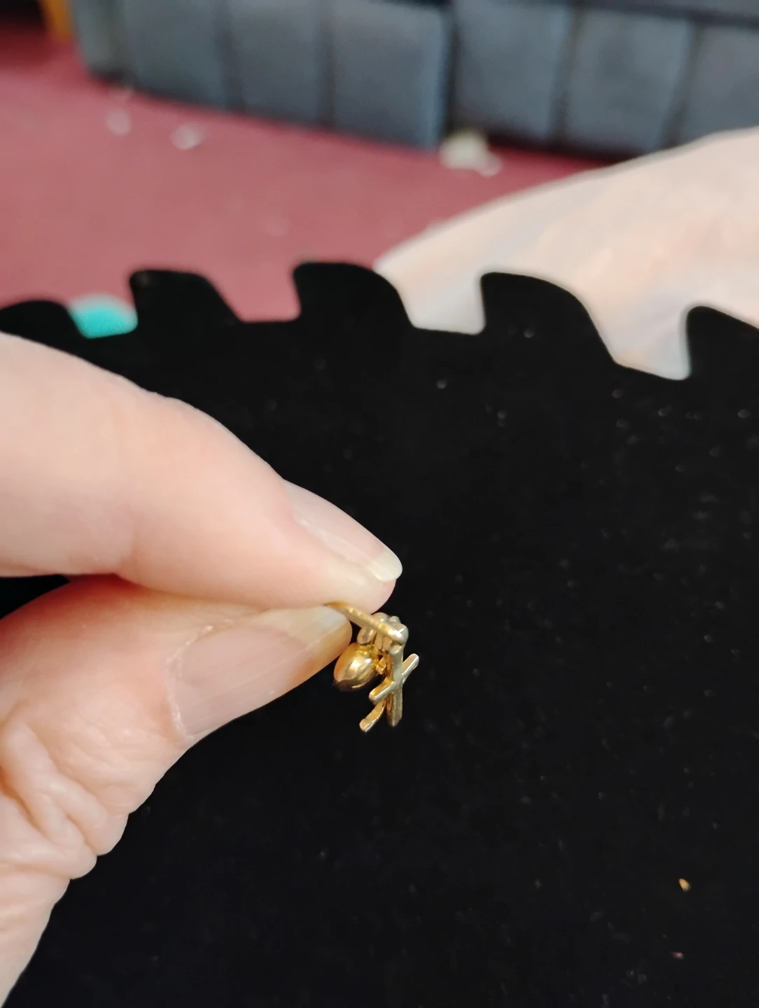 14k Gold Charm Faith Hope and Charity - photo 3