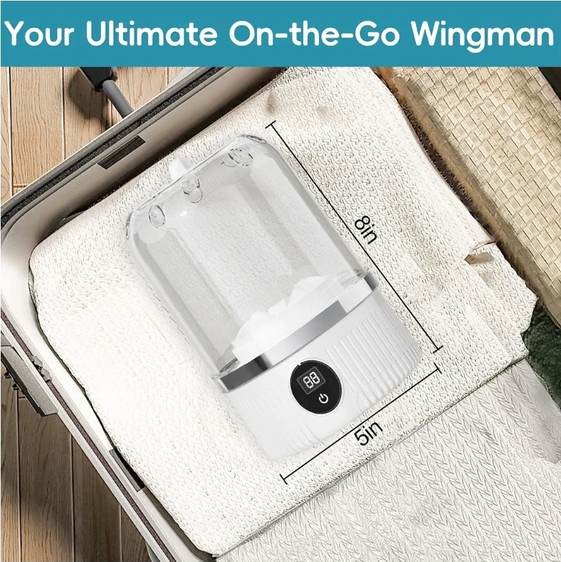 Wireless Mini Washing Machine - Portable & Rechargeable - photo 3