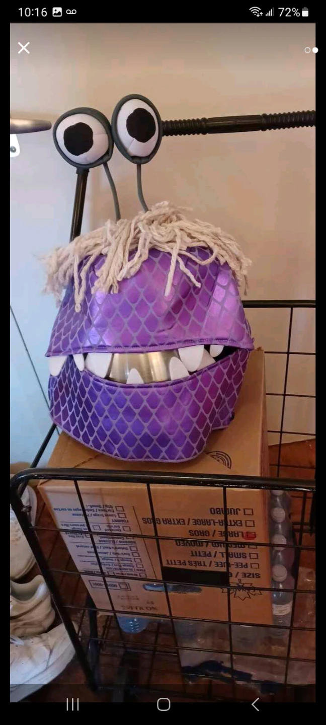 Purple Monster Costume Mask
