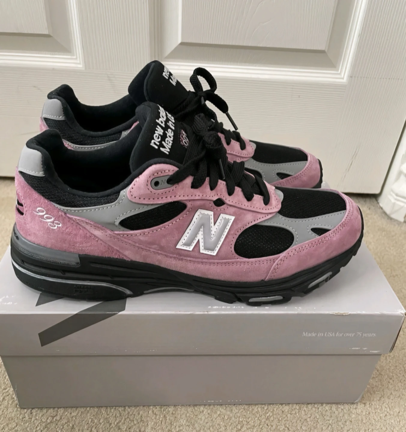 New Balance 993 Made in USA Pink Sneakers Men Size 10.5