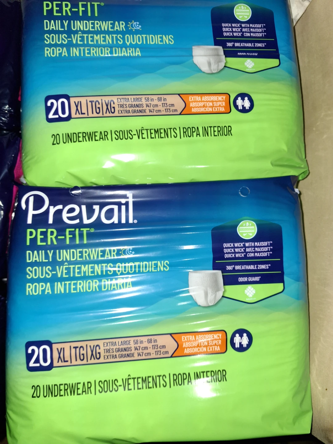 Prevail Per-Fit Daily Underwear XL (20 ct)