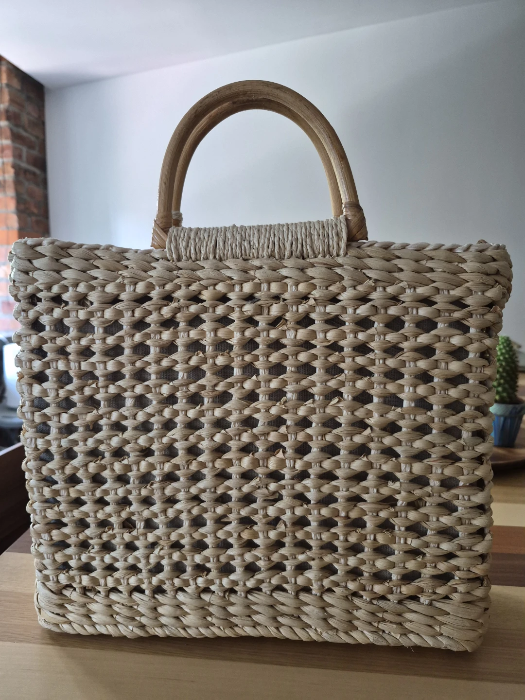 Zara Woven Straw Tote Bag with Tassels & Shoulder Strap - photo 2