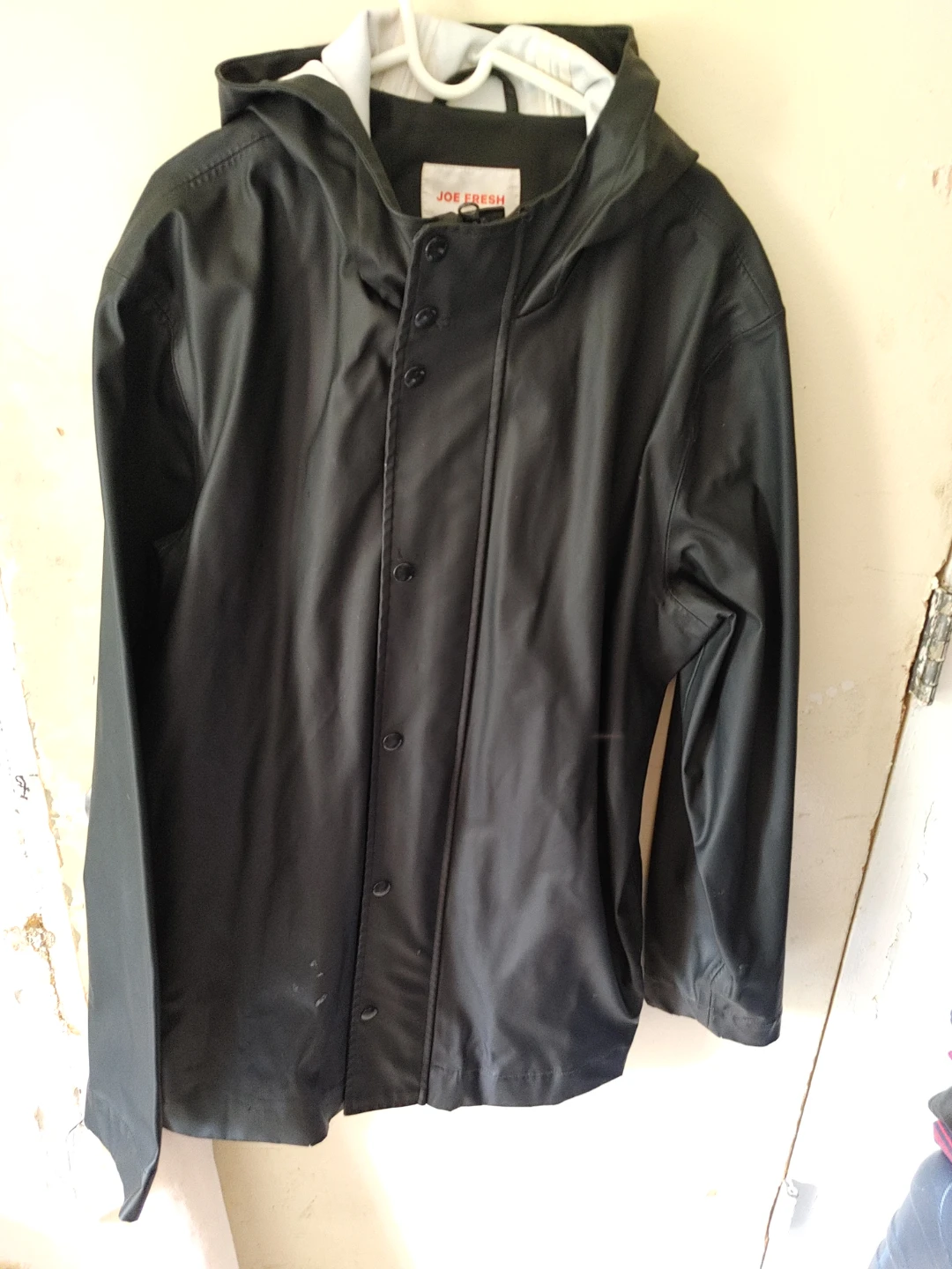 Joe Fresh Black Rain Jacket L/G