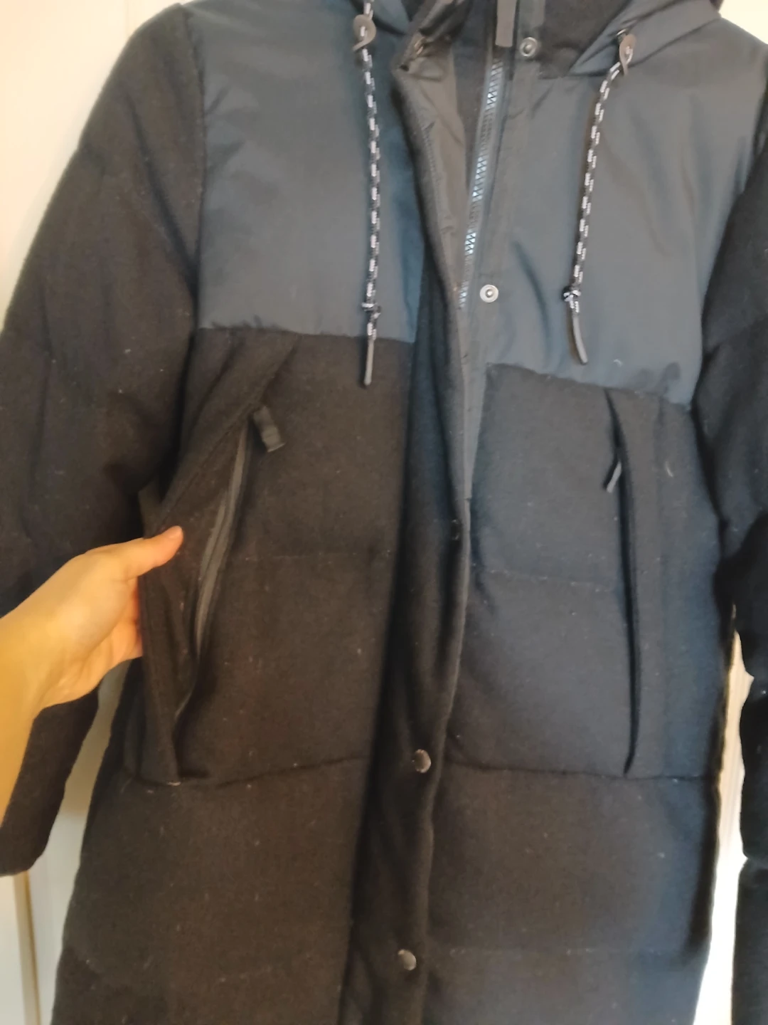 Eddie Bauer Menoken down parka black winter coat, size small (S) - photo 4
