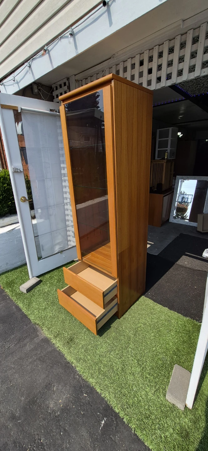 Teak Display Cabinet with Drawers - photo 5