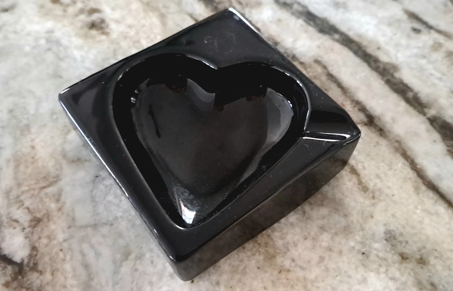 Black Heart Ashtray