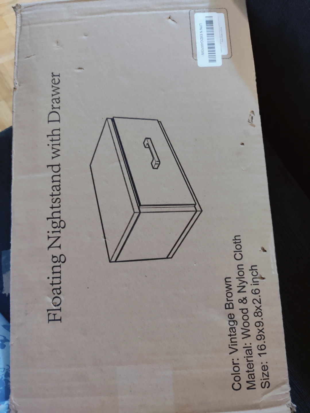BNIB Floating Nightstand with Drawer - photo 2