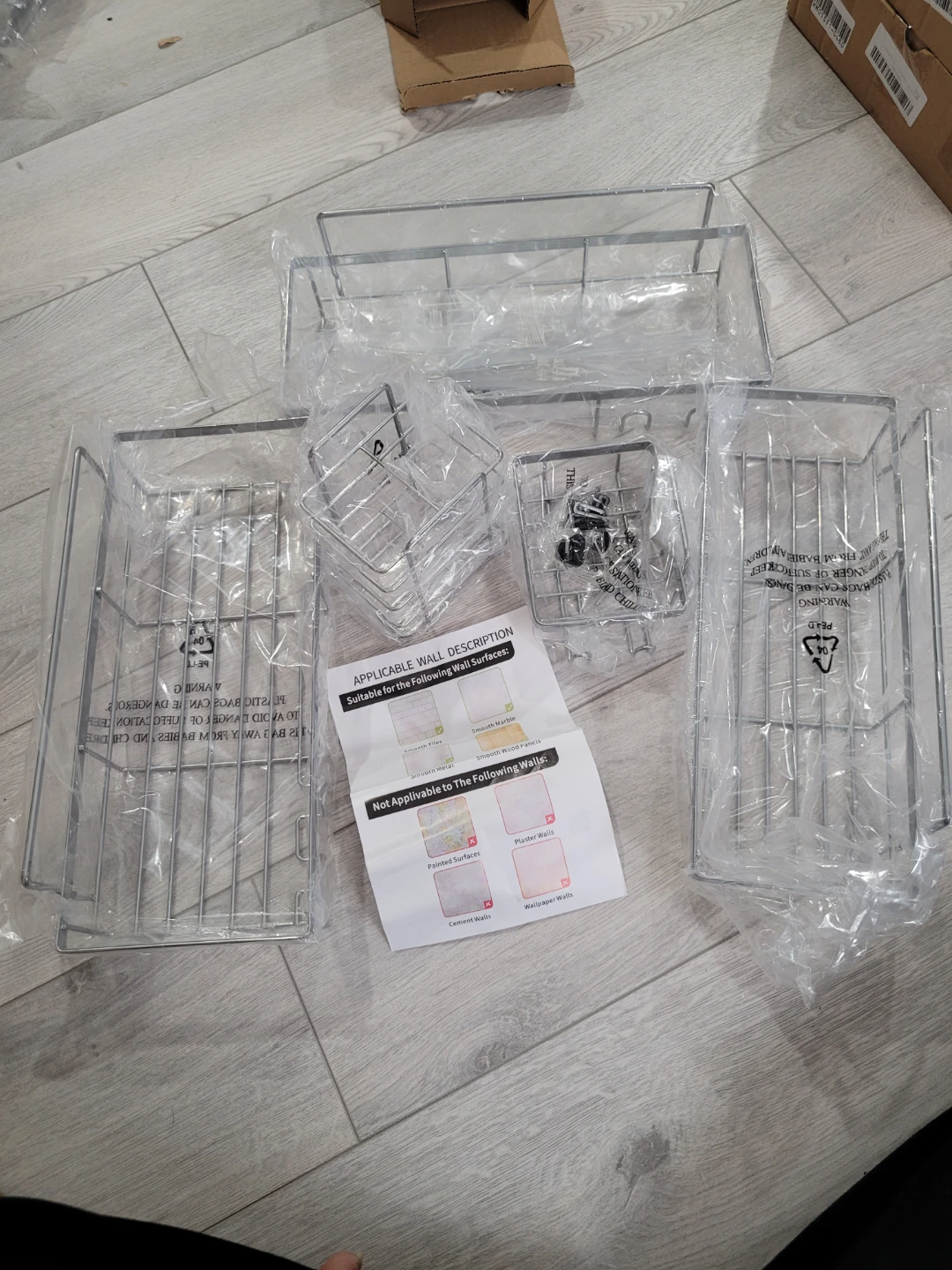5 pc set shower cady ( 3 long ones and 2 small as shown in pic)