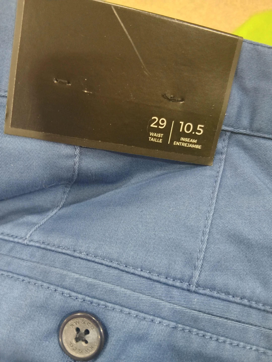 RW&CO. Blue Chino Shorts - Size 29 - photo 4