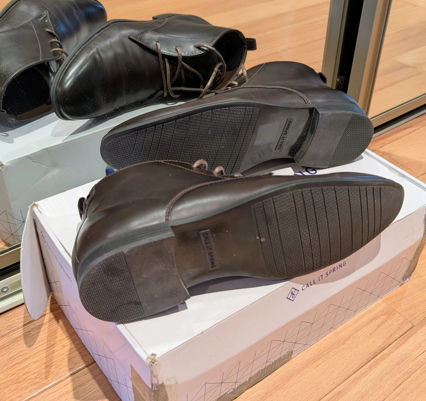 Call It Spring Men's Dark Brown Vegan Chukka Boots - photo 5