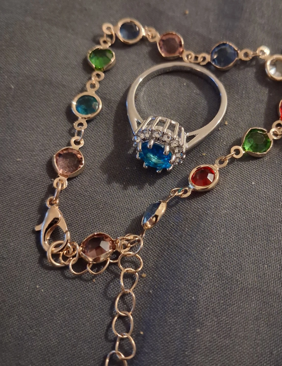 Jewellery Set: Bracelet and Ring with Bangles - photo 2