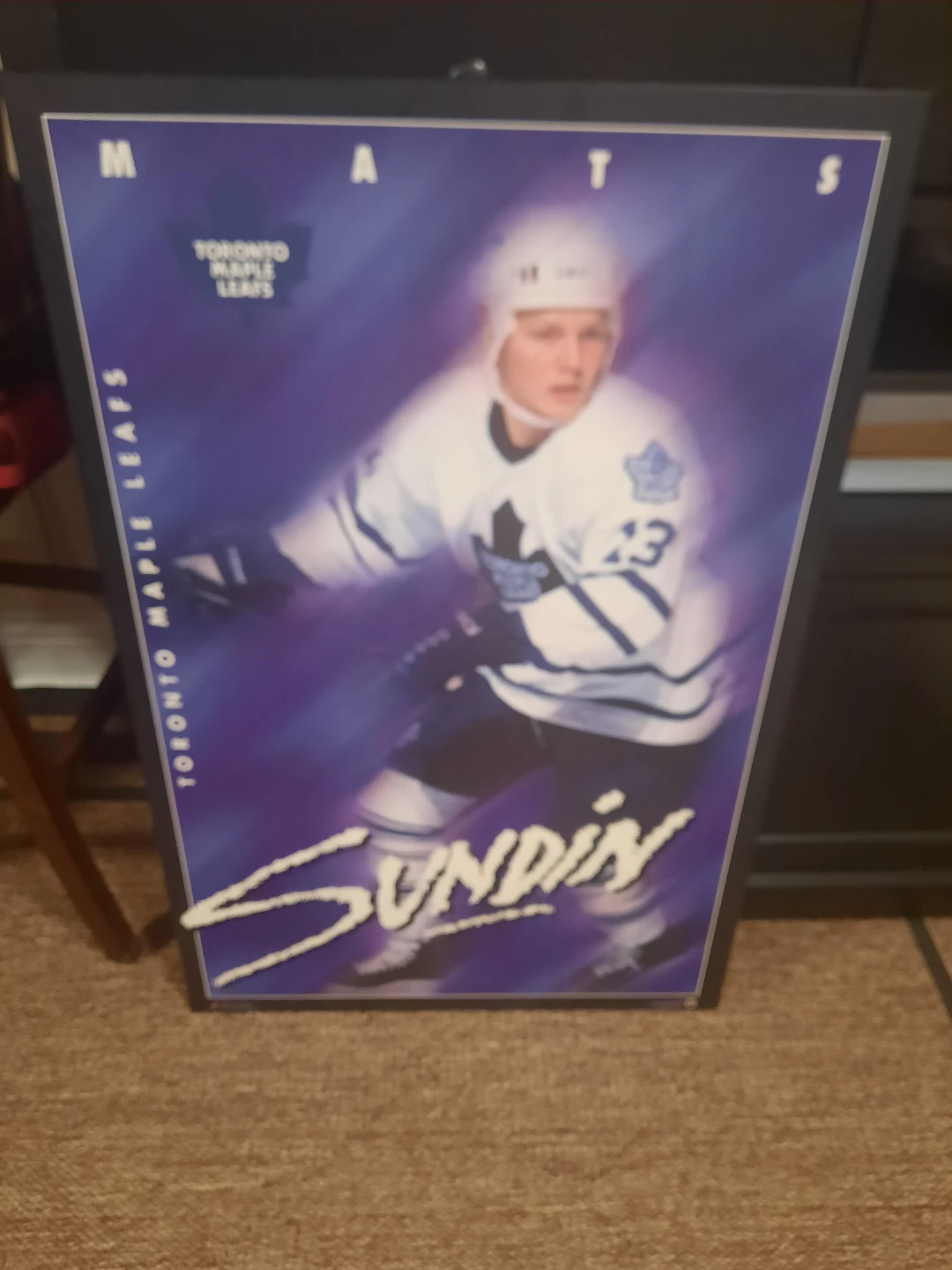 Mats Sundin Toronto Maple Leafs Poster dry mounted