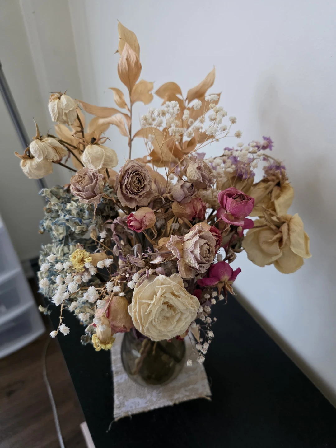 Dried Flower Arrangement in Glass Vase - photo 5