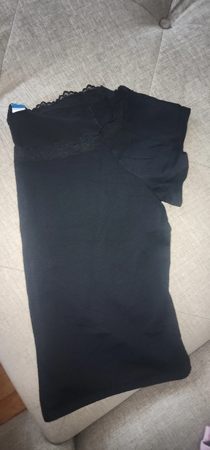 Old Navy Black Lace Trim Top - photo 2