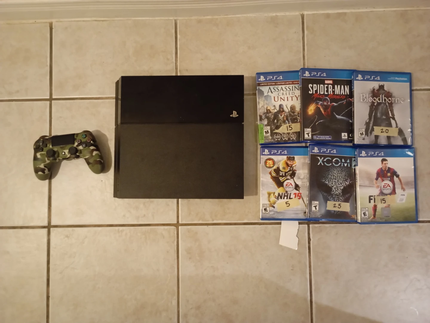 PlayStation 4 Console with Controller and 6 Games