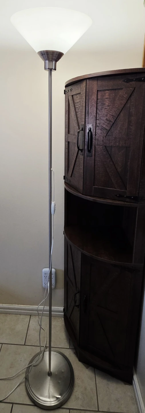 IKEA Floor Lamp - Metal and Frosted Glass - photo 3