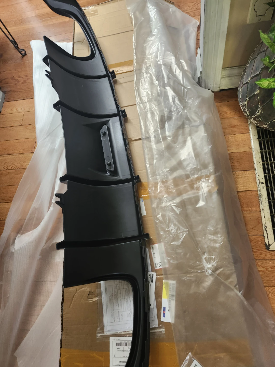 Glossy Black Rear Diffuser Lip - photo 2