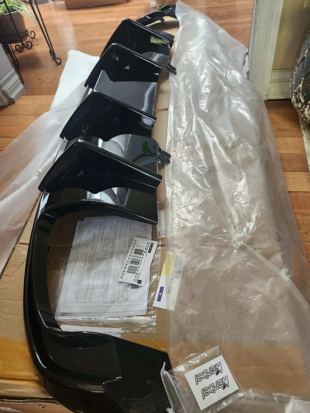 Glossy Black Rear Diffuser Lip - photo 3