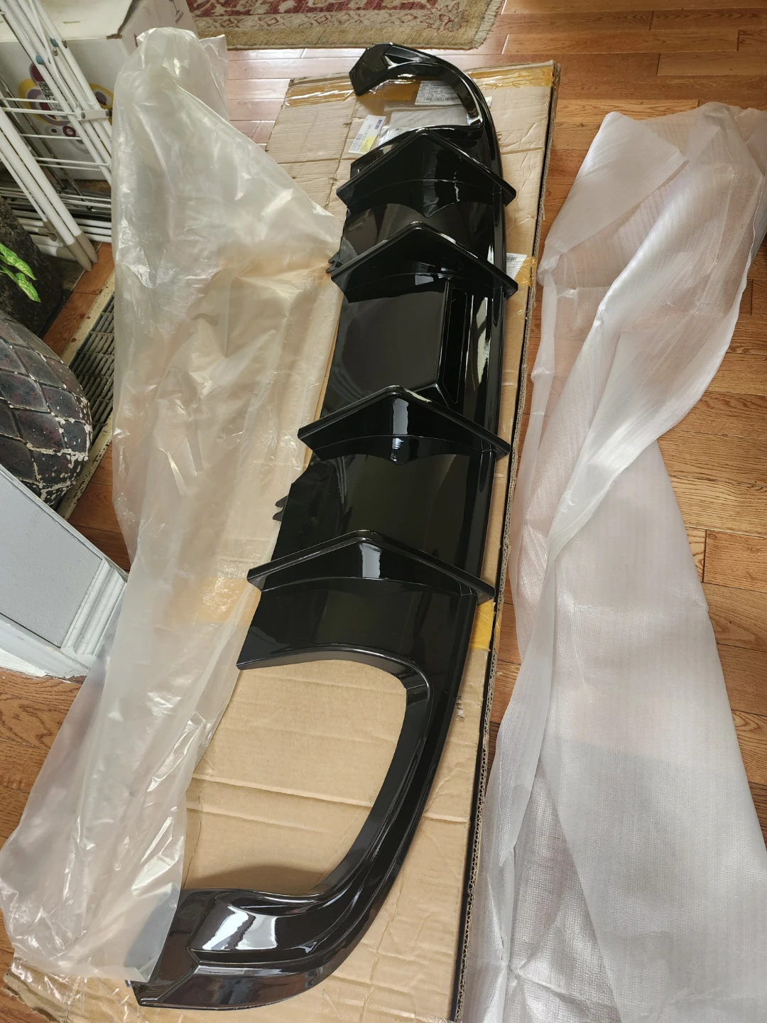 Glossy Black Rear Diffuser Lip - photo 4