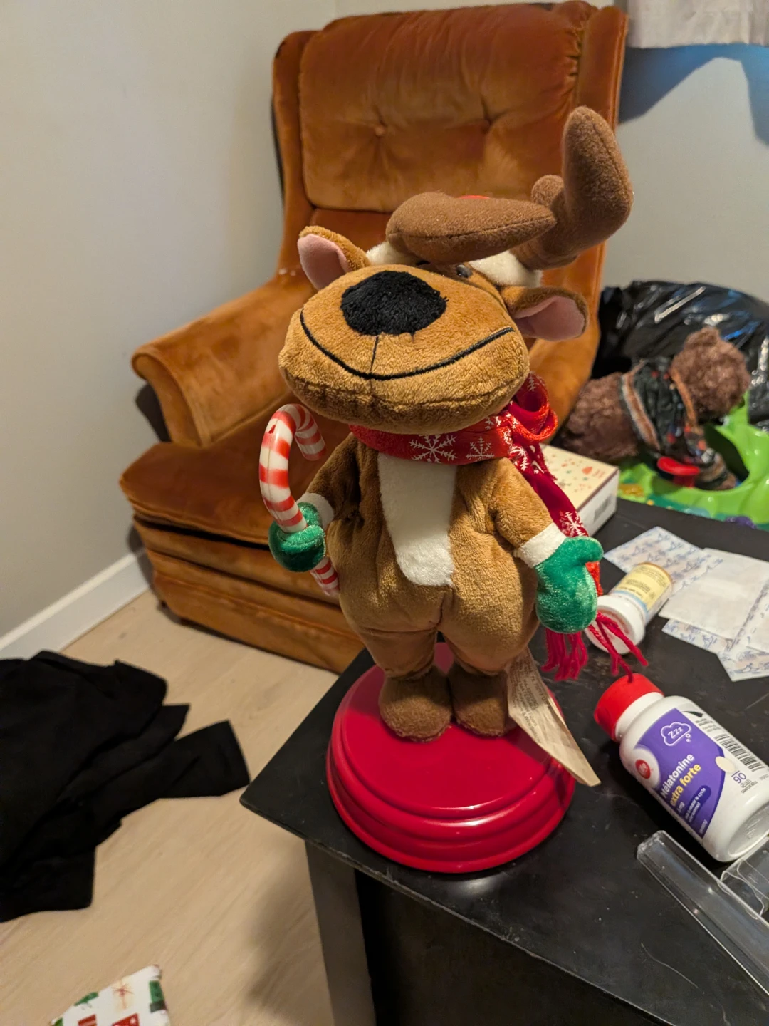 Plush Reindeer with Saxophone and Sunglasses - photo 2