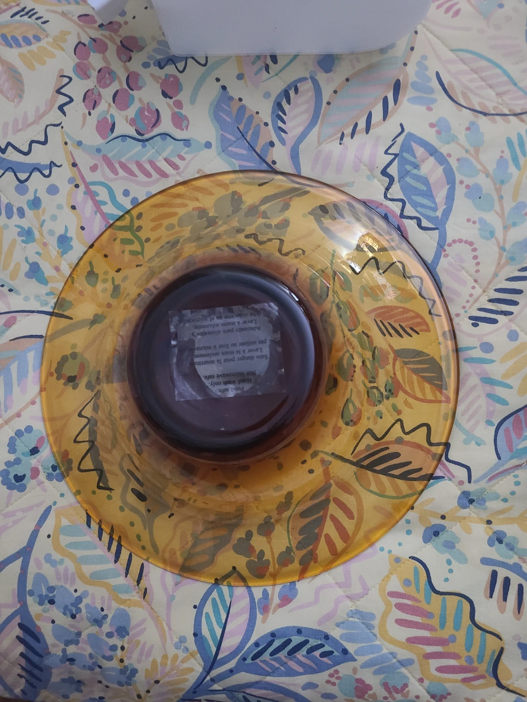 Amber Glass Bowl - photo 3