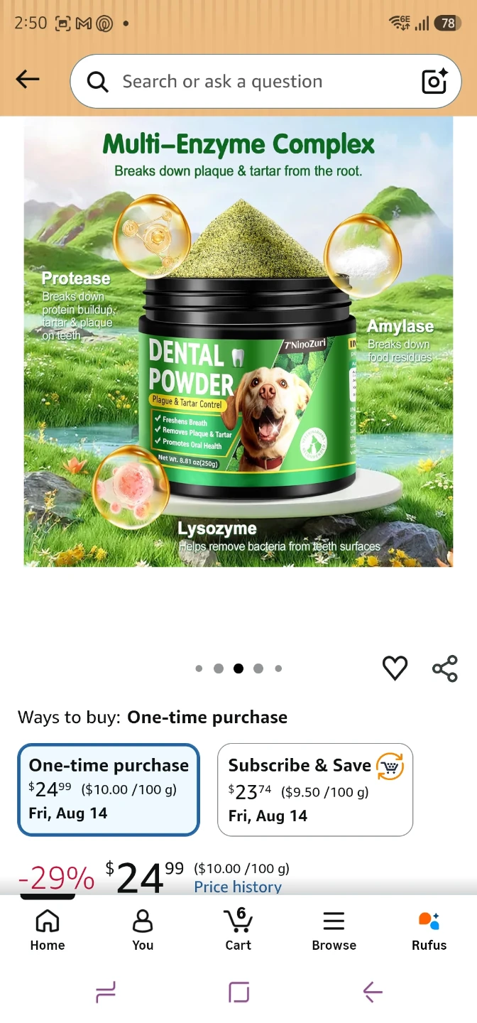 7NinoZuri Dental Powder for Dogs - 120 Day Supply - photo 3