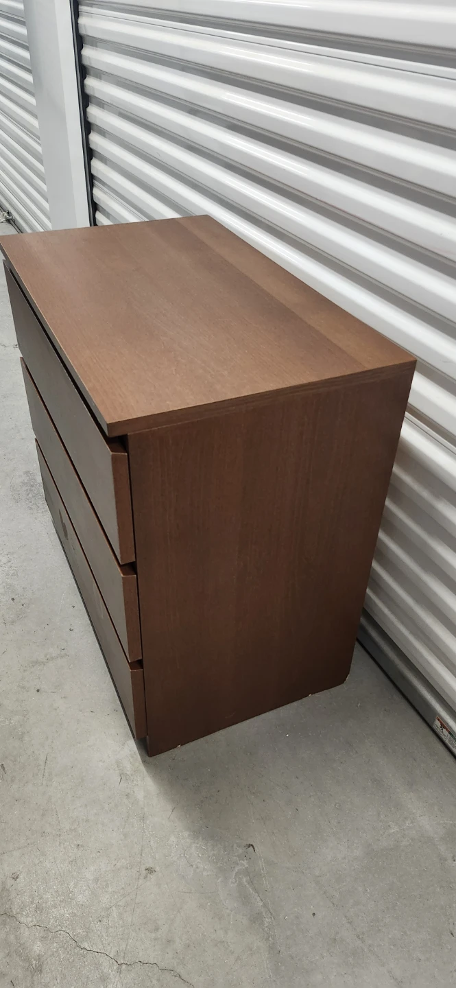 Brown 3-Drawer Dresser - photo 4
