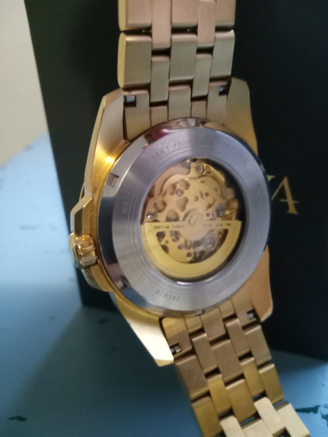 Men's Bulova skeleton mechanical watch - photo 3