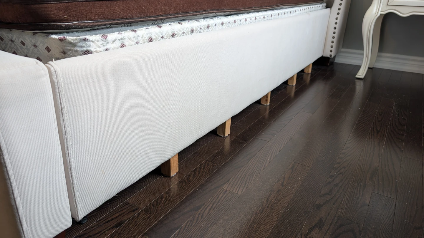 Tufted Upholstered King Bed Frame and Mattress - photo 3