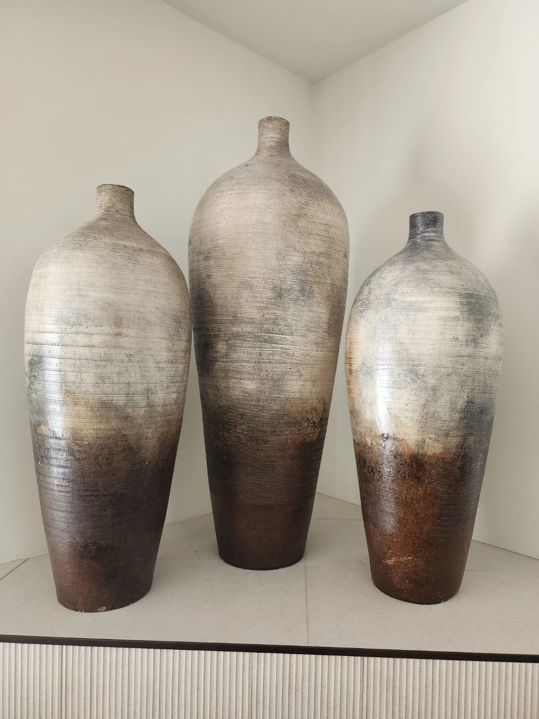 Authentic Mexican Decor Pots (large) - Set of 3