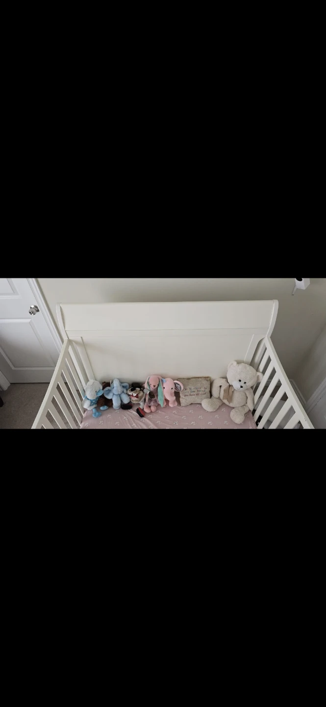White Baby Crib/ toddler bed - photo 2