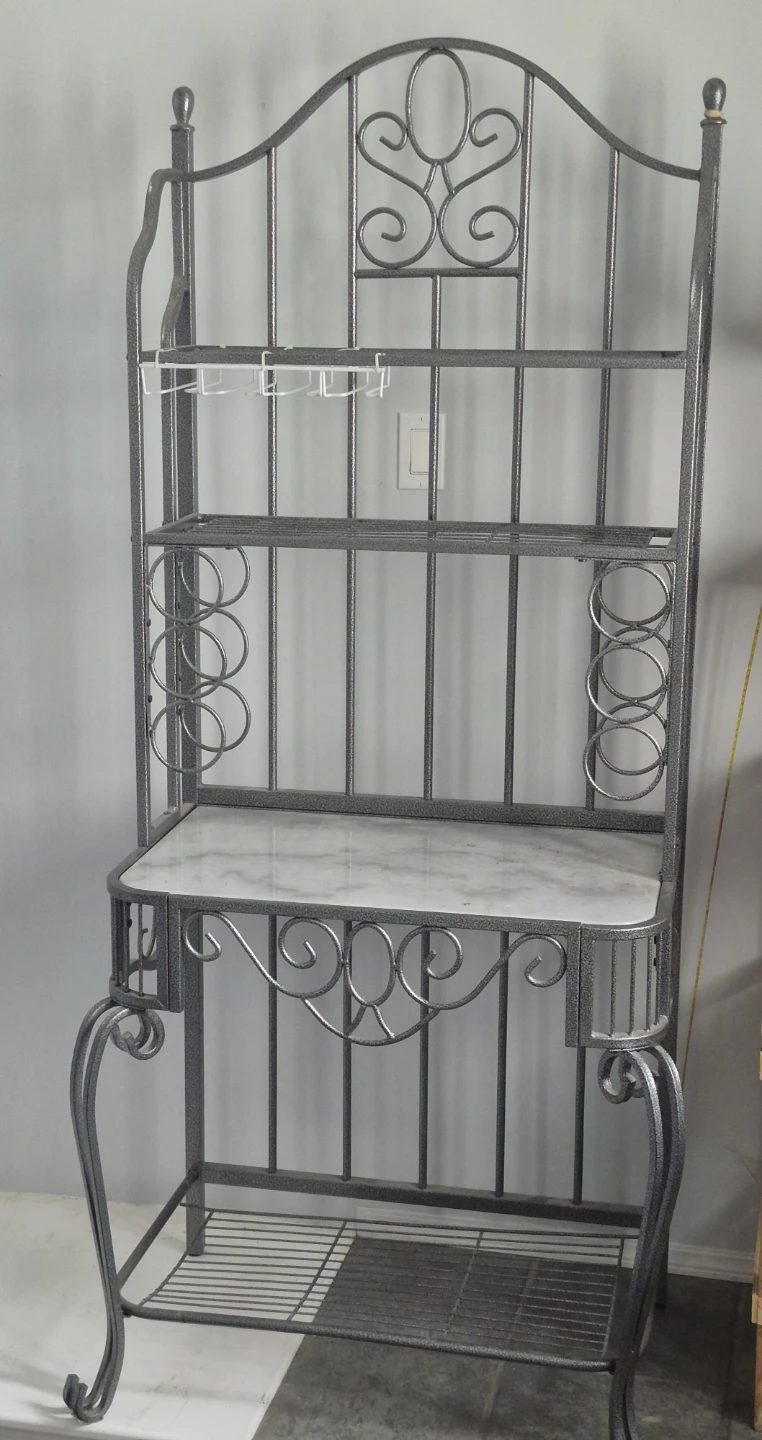 Baker's Rack with Marble Top