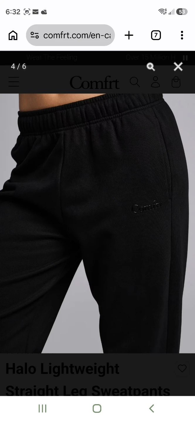 Comfrt Halo Lightweight Straight Leg Sweatpants