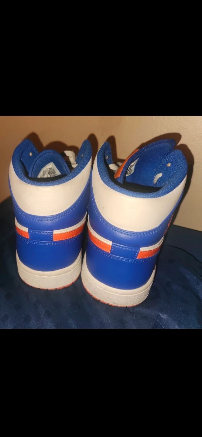 Air Jordan 1 Mid 'Knicks' (Game Royal / Rush Orange) - photo 3