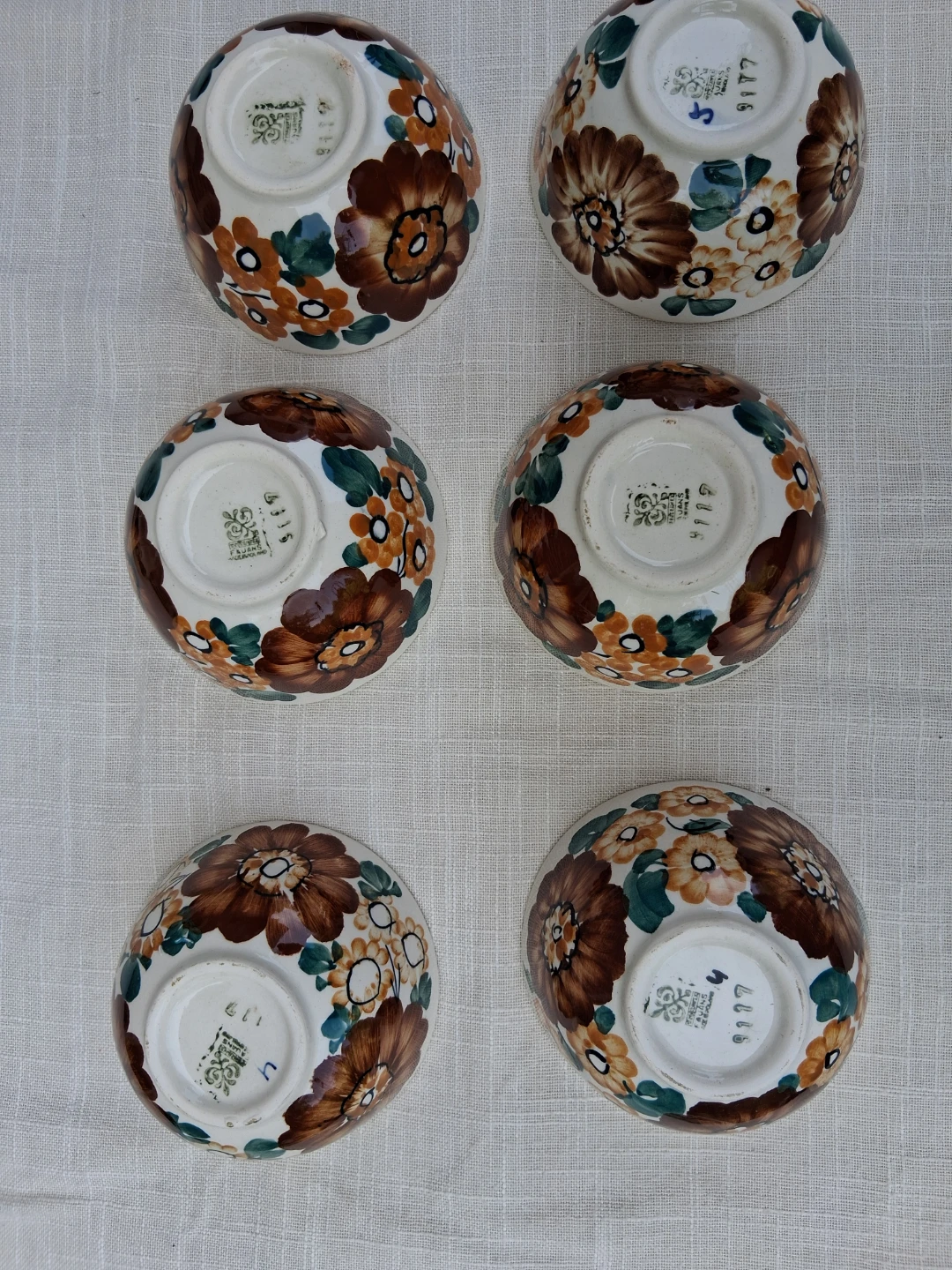 Vintage Ceramic Bowl Set and Mug from Czechoslovakia - photo 5