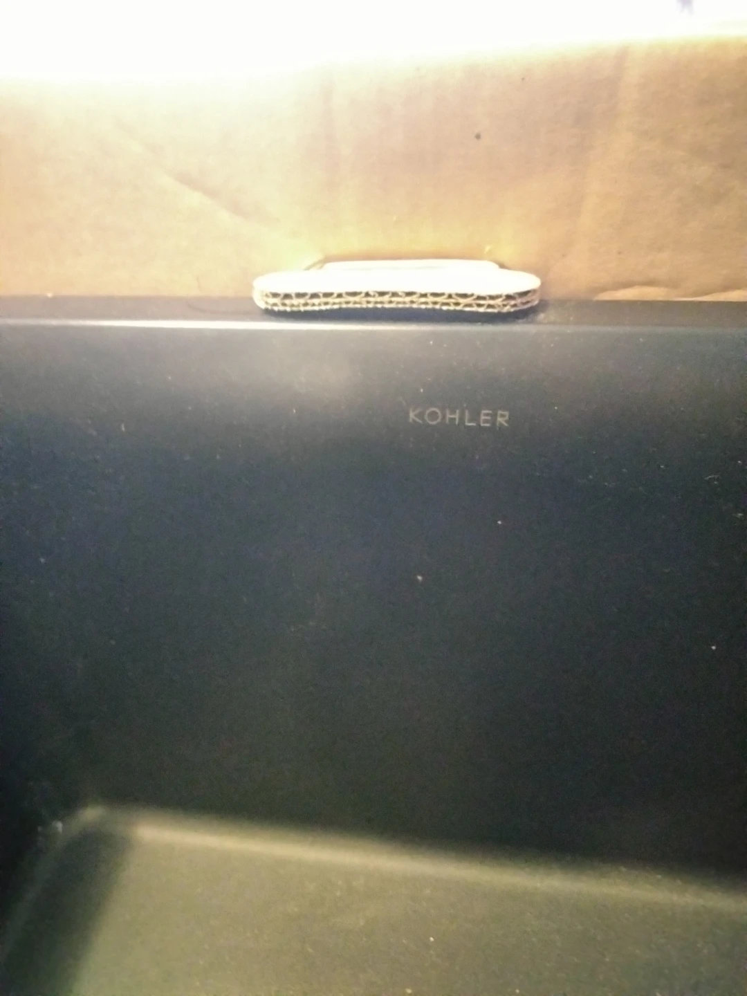 Kohler Cairn Undermount Offset Kitchen Sink - Matte Black - photo 3
