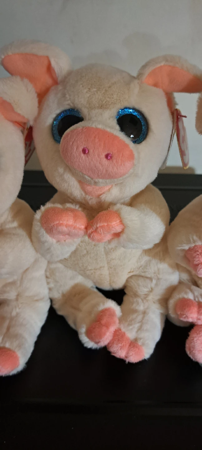 Ty Beanie Bellies, Penelope Pig Plush Toy x 3 (Little Pigs) - photo 3