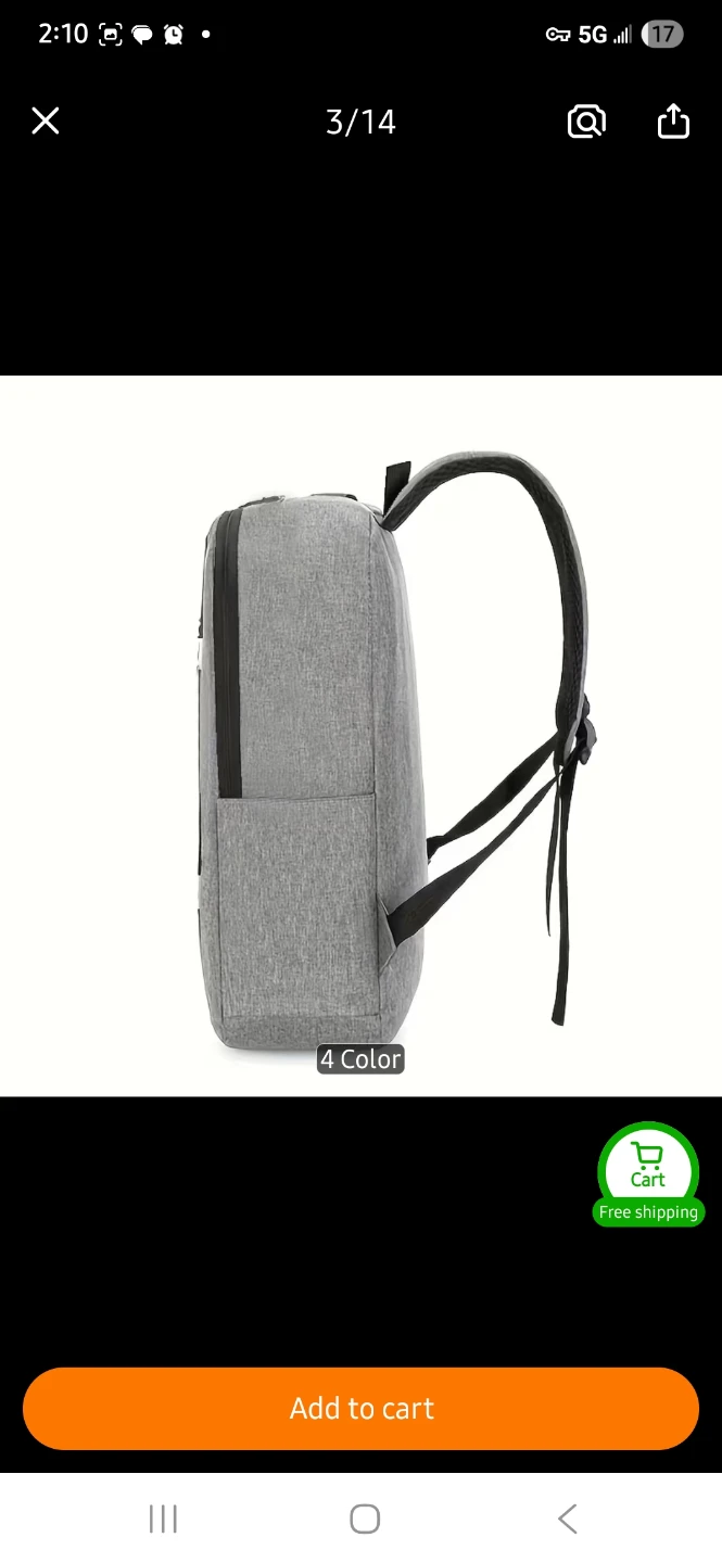 3-Piece Black Backpack Set - photo 5