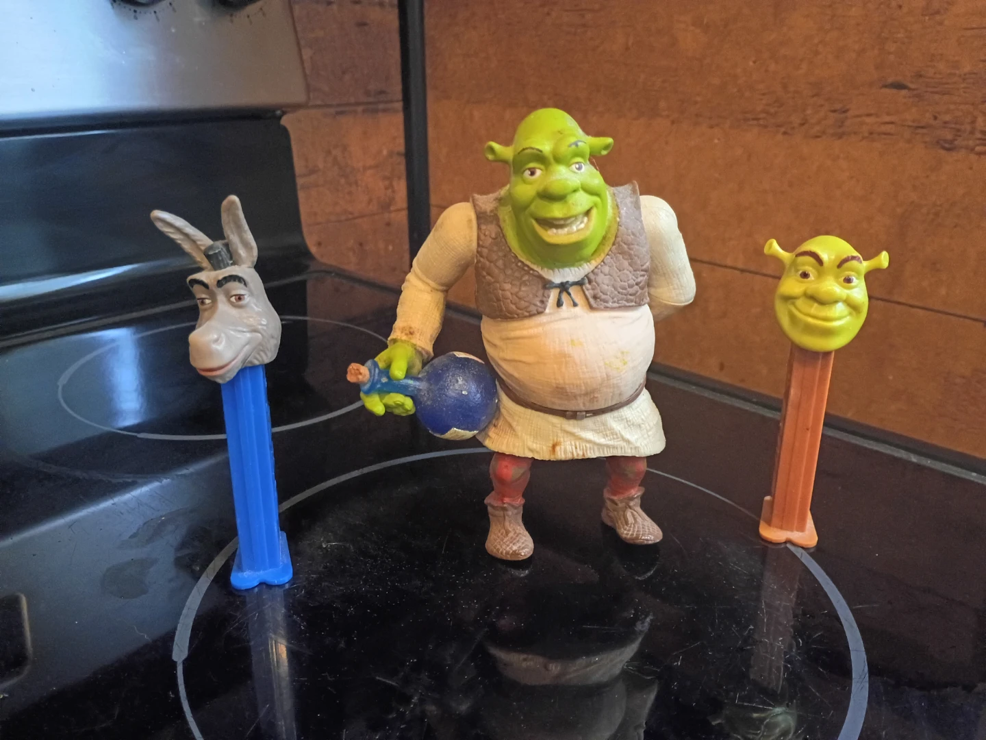 Shrek and Donkey PEZ dispensers