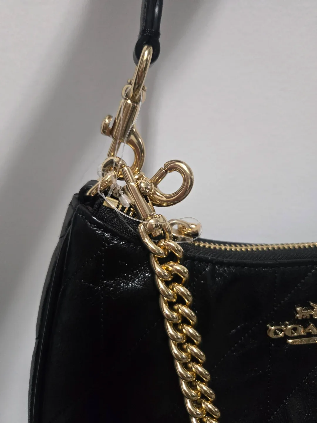 Coach Quilted Leather Shoulder Bag - Black - photo 4
