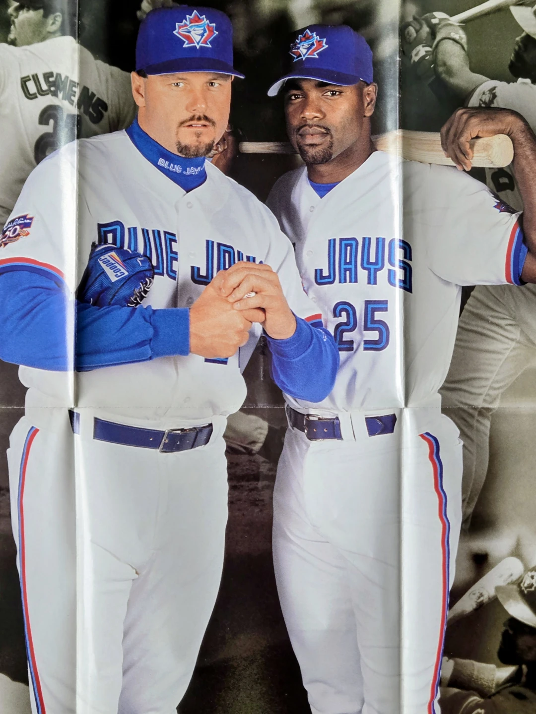 Vintage 90's Blue Jays Lot, Posters & World Series Buttons - photo 4