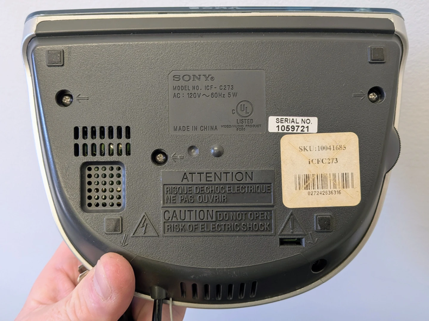 Sony Dream Machine ICF-C218 FM/AM Alarm Clock Radio - photo 3