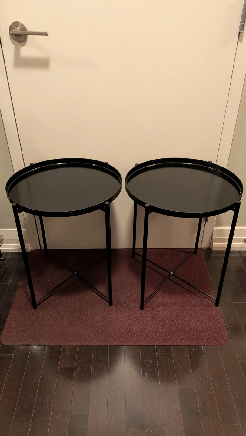 IKEA GLADOM Side Tables - Set of 2