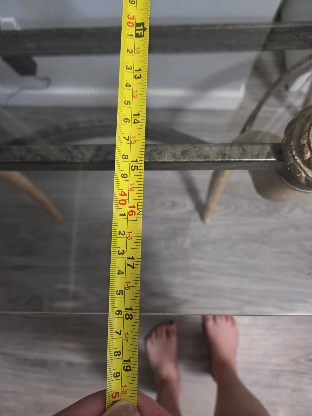 Glass Top Console Table - photo 2