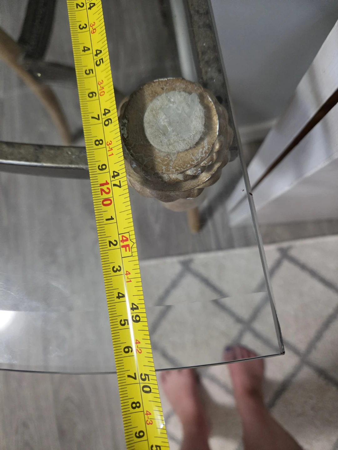 Glass Top Console Table - photo 3