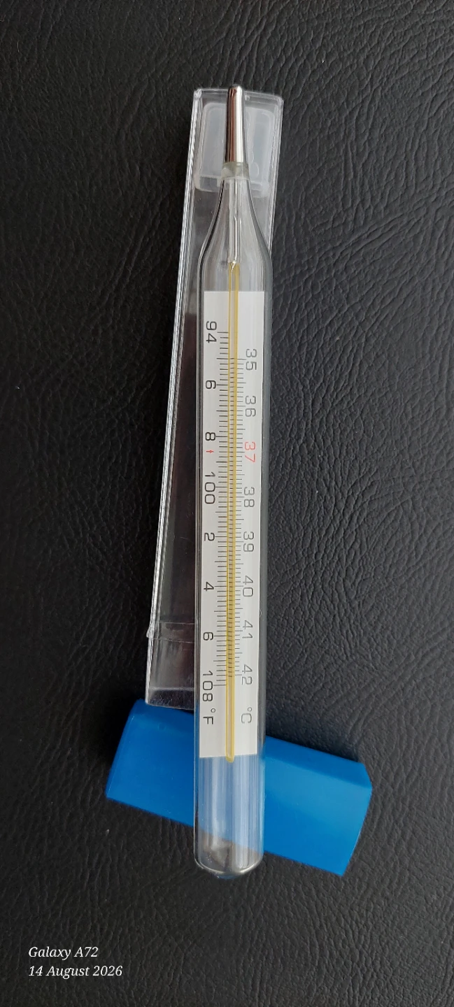 Glass Thermometer with Blue Case - photo 3