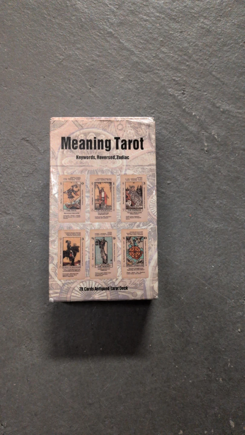 Meaning Tarot 78 Cards Antiqued Tarot Deck