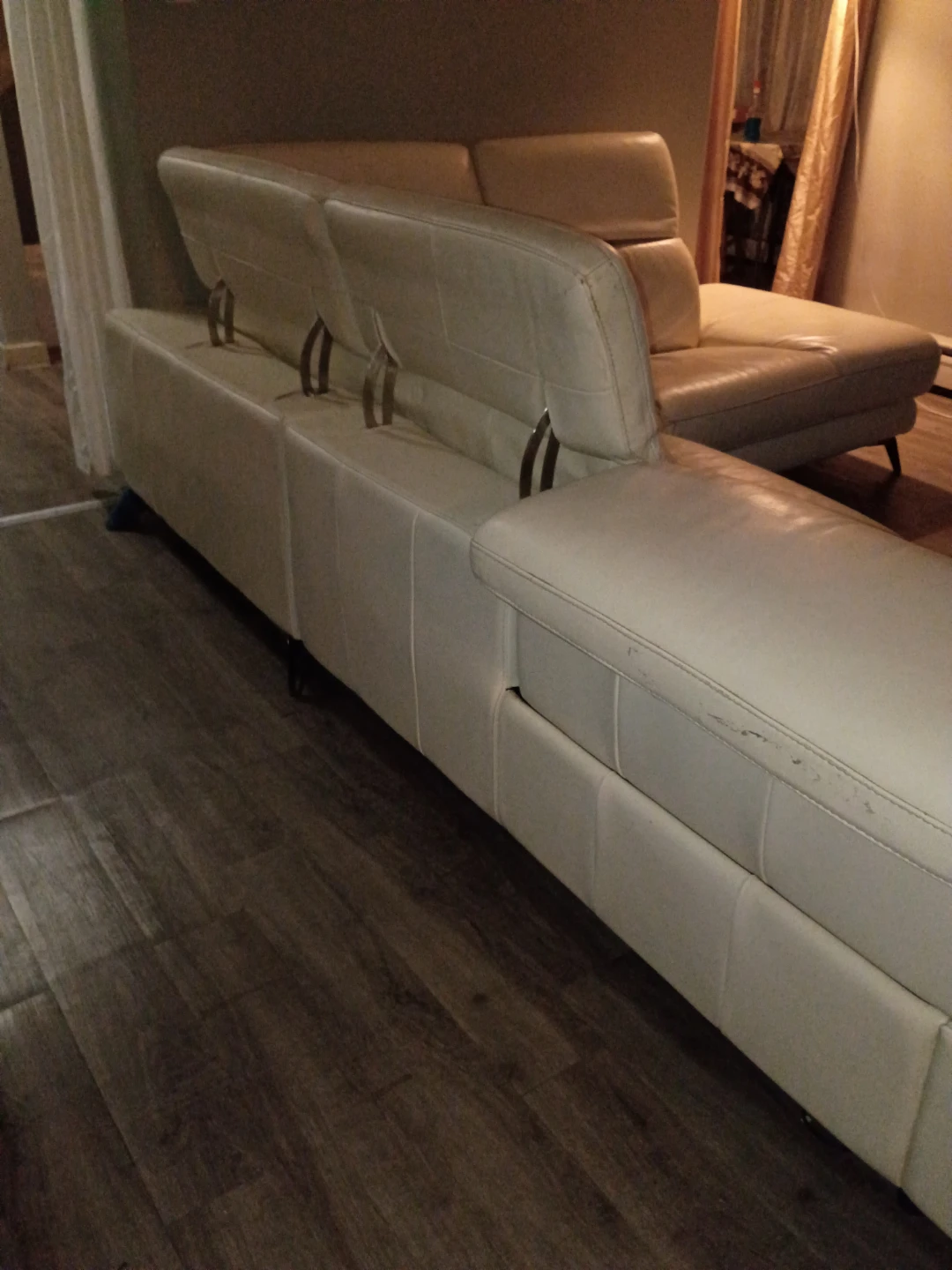 Leather sectional - photo 3