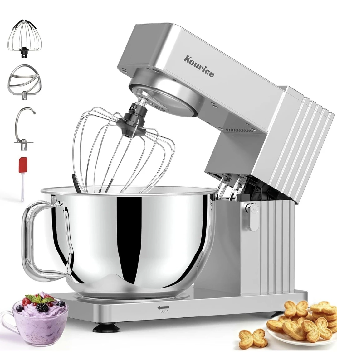 Kourice Stand Mixer 8.5QT Stainless Steel